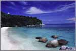 Secluded beach on Lang Tengah