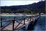 The island's jetty